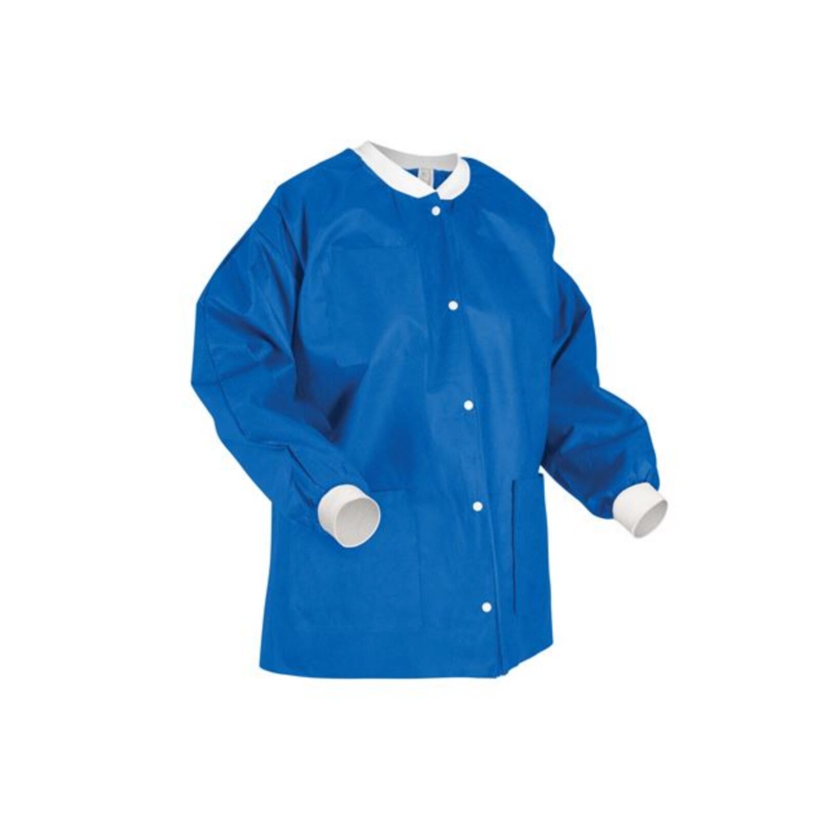 Valumax Extra-Safe AAMI Level 3 Hip-Length Lab Jacket, Large, Royal Blue, 10/Pack, 3630RYL