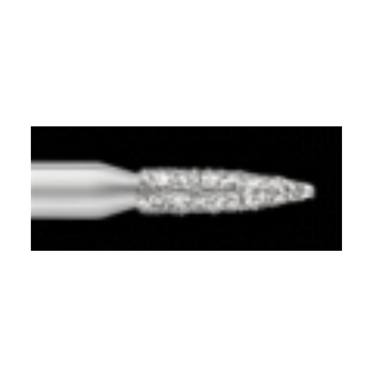 Piranha® Single Patient Use Diamond Bur, Flame Shape, Coarse Grit, Friction Grip, #860-014C, 1.4 mm Diameter, 25/Pkg