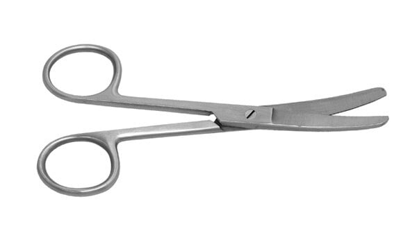 Operating Scissor 5.5" B/B Curved, Stainless Steel