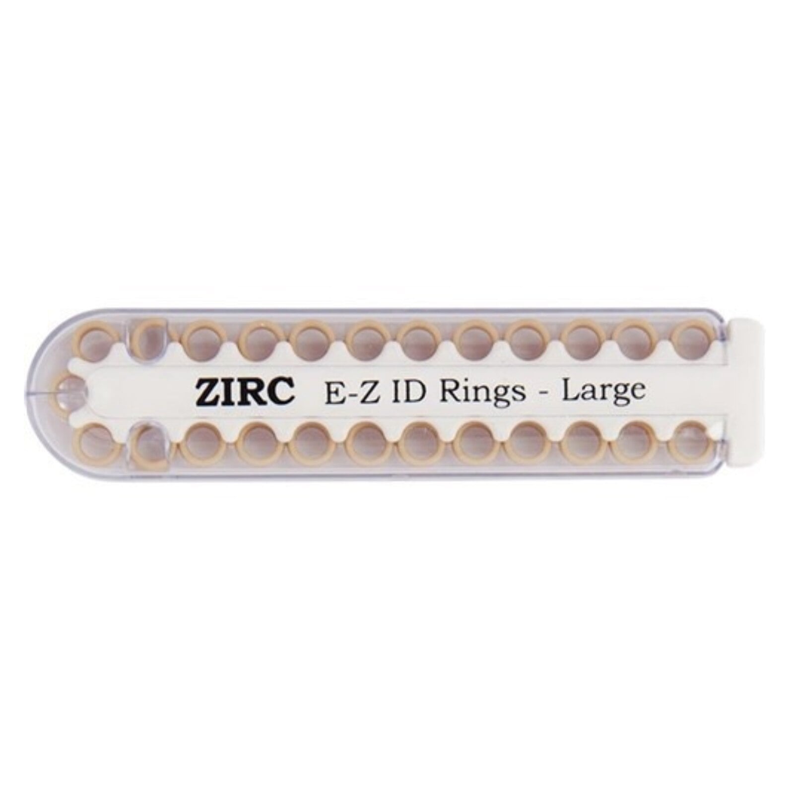 Zirc E-Z ID Instrument Rings, Large, Beige, 25/Pack, 70Z200-G