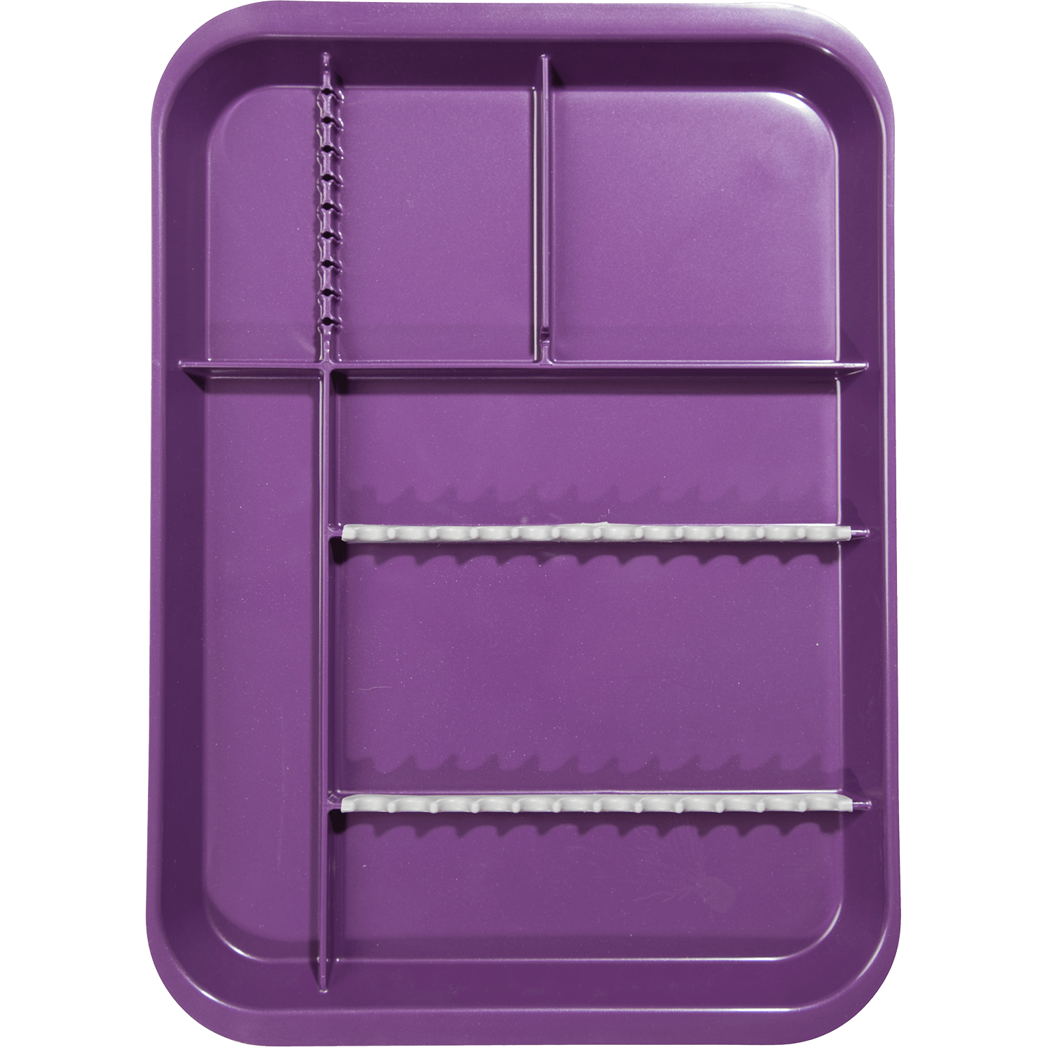 Zirc B-Lok Divided Setup Tray, Size B, Neon Purple, 13-3/8" x 9-5/8" x 7/8", 20Z451R