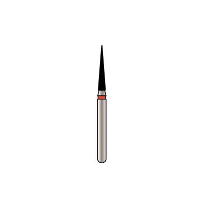 Alpen® x1 Single Use Diamond Burs – FG, Coarse, Green, Cone Pointed, #858-014, 1.4 mm Diameter, 8.0 mm Length, 25/Pkg