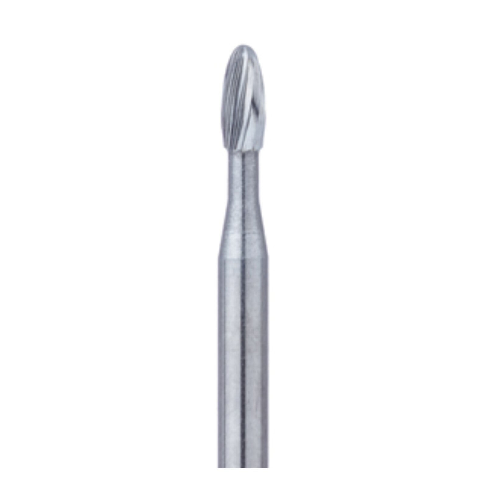 Defend #7404 Trimming & Finishing Carbide Bur, 12 Flutes, Egg Shape, Friction Grip, Pack of 5