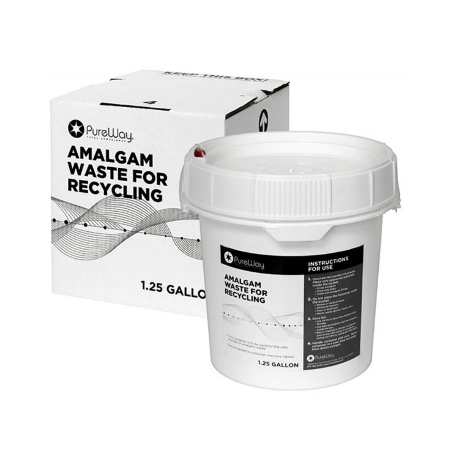 Eco II Amalgam Waste Recycling System, 1.25 Gallon Bucket