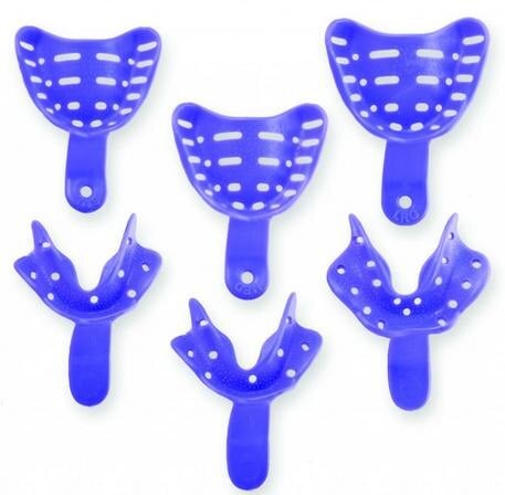Keystone Tray-Aways Disposable Perforated Edentulous Impression Trays, #3, Medium, Upper, 12/Pk, 0921700