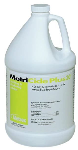 Metricide Plus 30 3.4% Glutaraldehyde Sterilizing and Disinfecting Solution, 1 Gallon (4/Case)