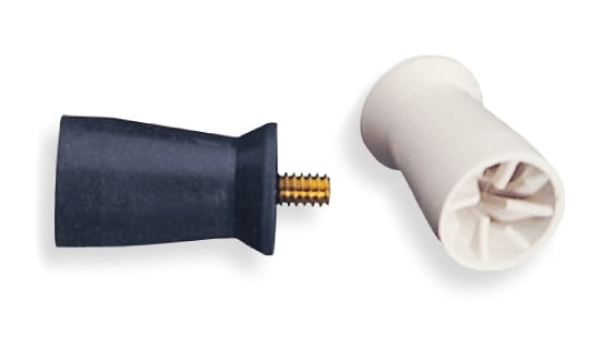 Young Dental Turbo Plus Prophy Cups, Firm White, Screw-Type, Webbed, 720/Pkg, 053305