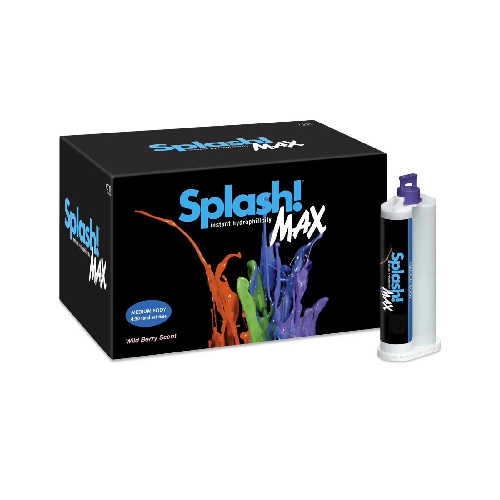 Splash Max Premium VPS Regular Set Impression Material, Medium Body, 50 mL Cartridges, 2/Pkg, SPD1611