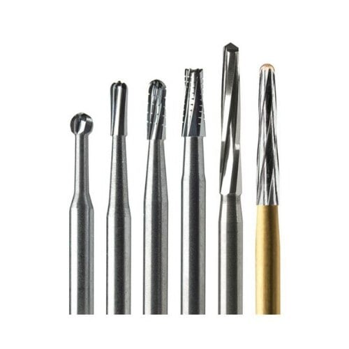 Midwest Once Sterile Trimming & Finishing Carbide Bur, FG, Tapered Fissure, #EF9-UF, 1.4 mm, 10/Pkg, 319583