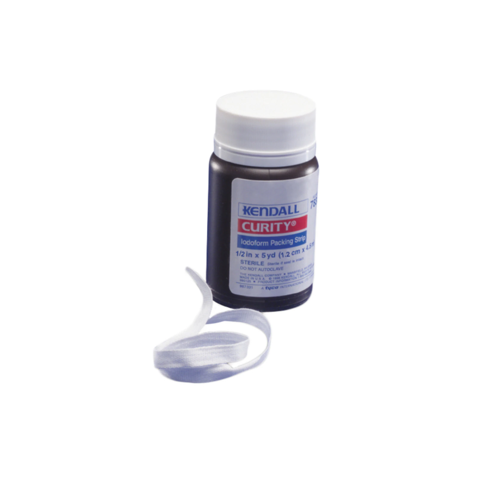Kendall Iodoform Packing Strips, 0.5" x 5 yds, Sterile, 12/Case