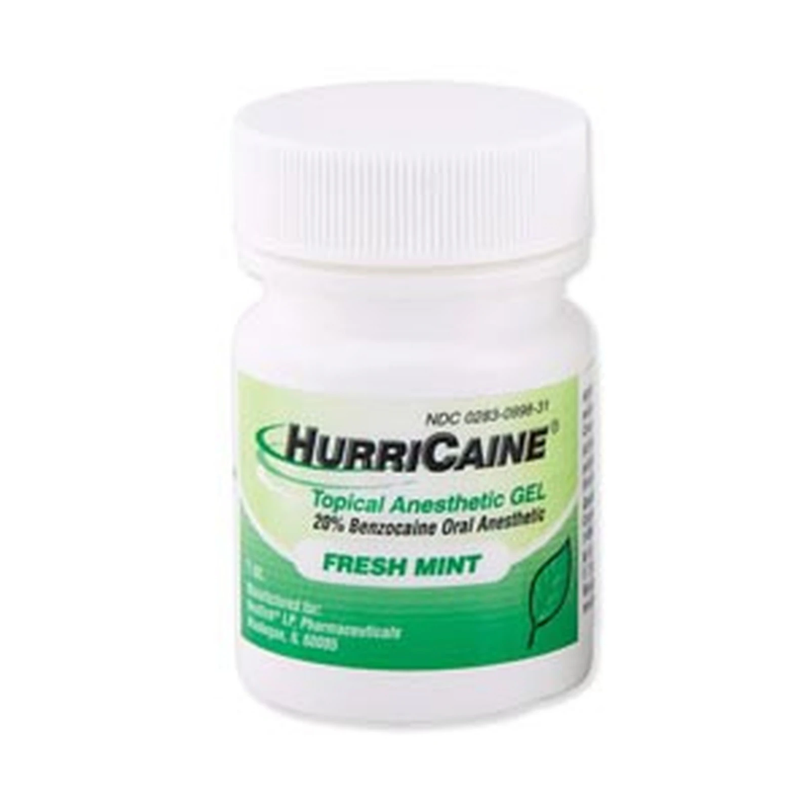 Hurricaine Topical Anesthetic Gel, Fresh Mint, 1 oz Bottle, 0998-31