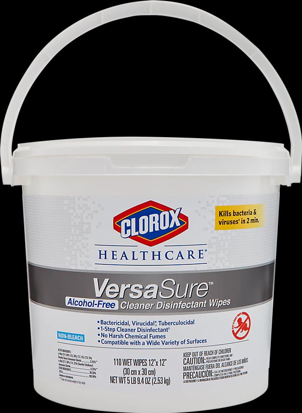 Clorox VersaSure AF Wipes, 110 Count Bucket