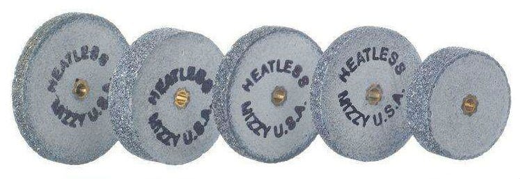Mizzy Heatless Wheels #8, Regular Grit, Gray, 3/4" x 1/8", 50/Pkg, 6130800