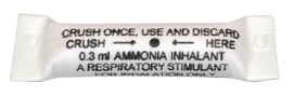 Ammonia Inhalant Capsules, 0.3 mL, 100/Pack