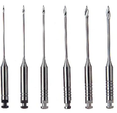 Kerr Gates Glidden Drills, RA, 18mm, Assorted Sizes #1-#6, 6/Pk, 17289