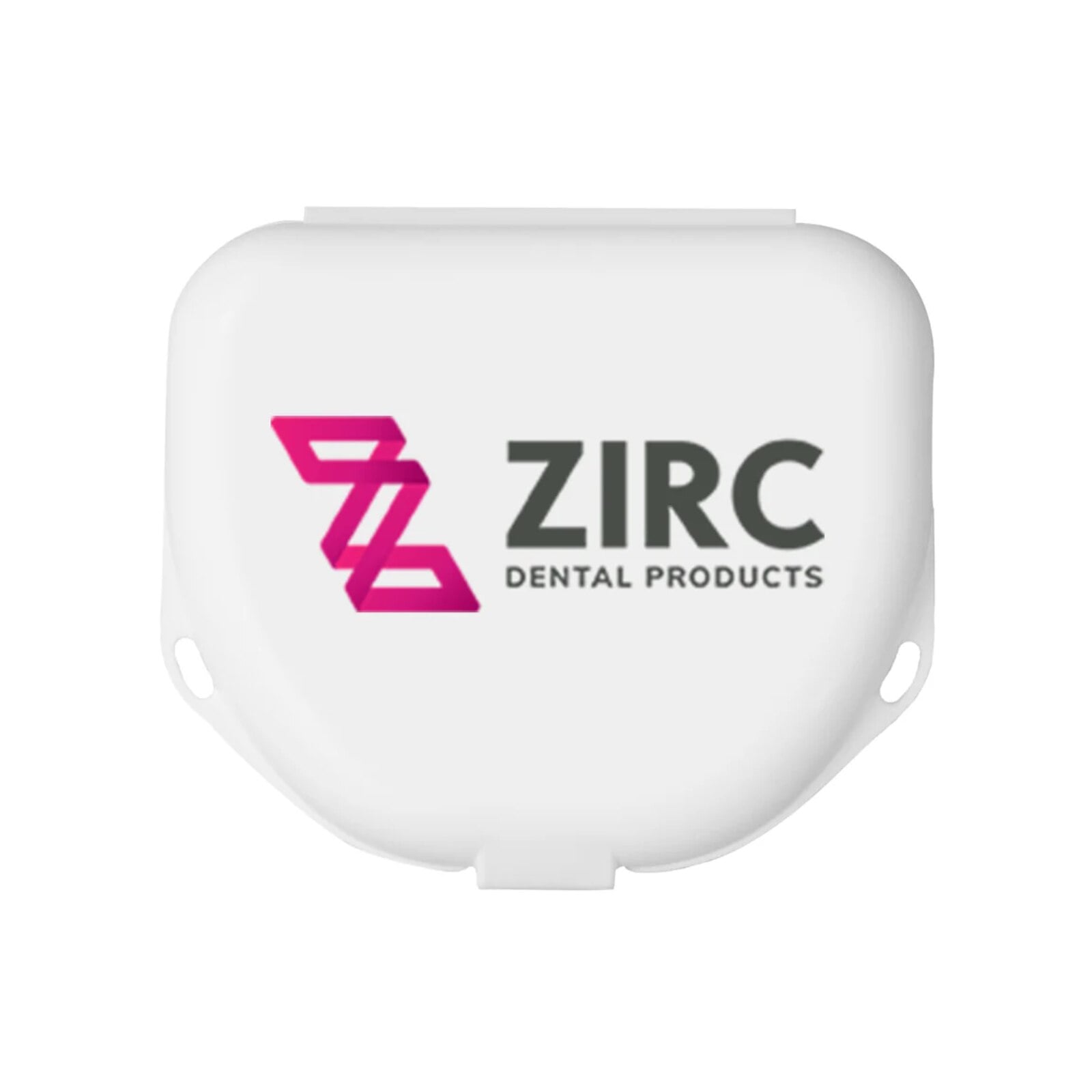 Zirc Dental Imprinted Retainer Box, 1.5" Deep, White, 144/Pack, 25V550A