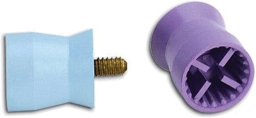 Young Dental Petite Web LF Prophy Cup, Firm, Light Blue, Screw-Type, Latex-Free, 144/Box, 054701