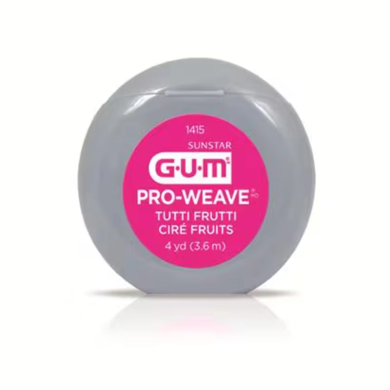 GUM ButlerWeave Waxed Tutti-Frutti Dental Floss, 4 yd, 144/Bx