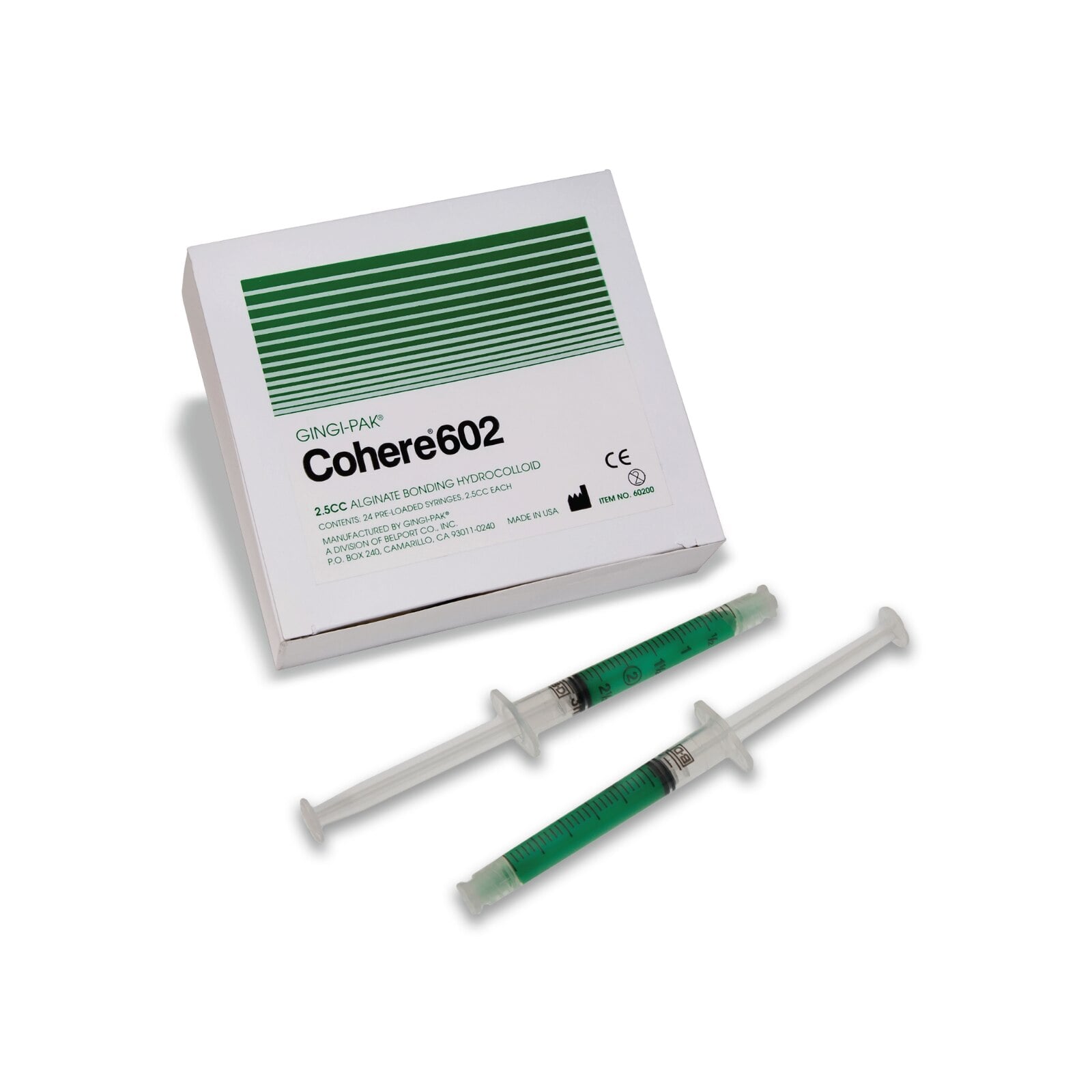 Cohere 602 Hydrocolloid Impression Material, Prefilled Syringes, 2.5 cc, 24/Box, 60200