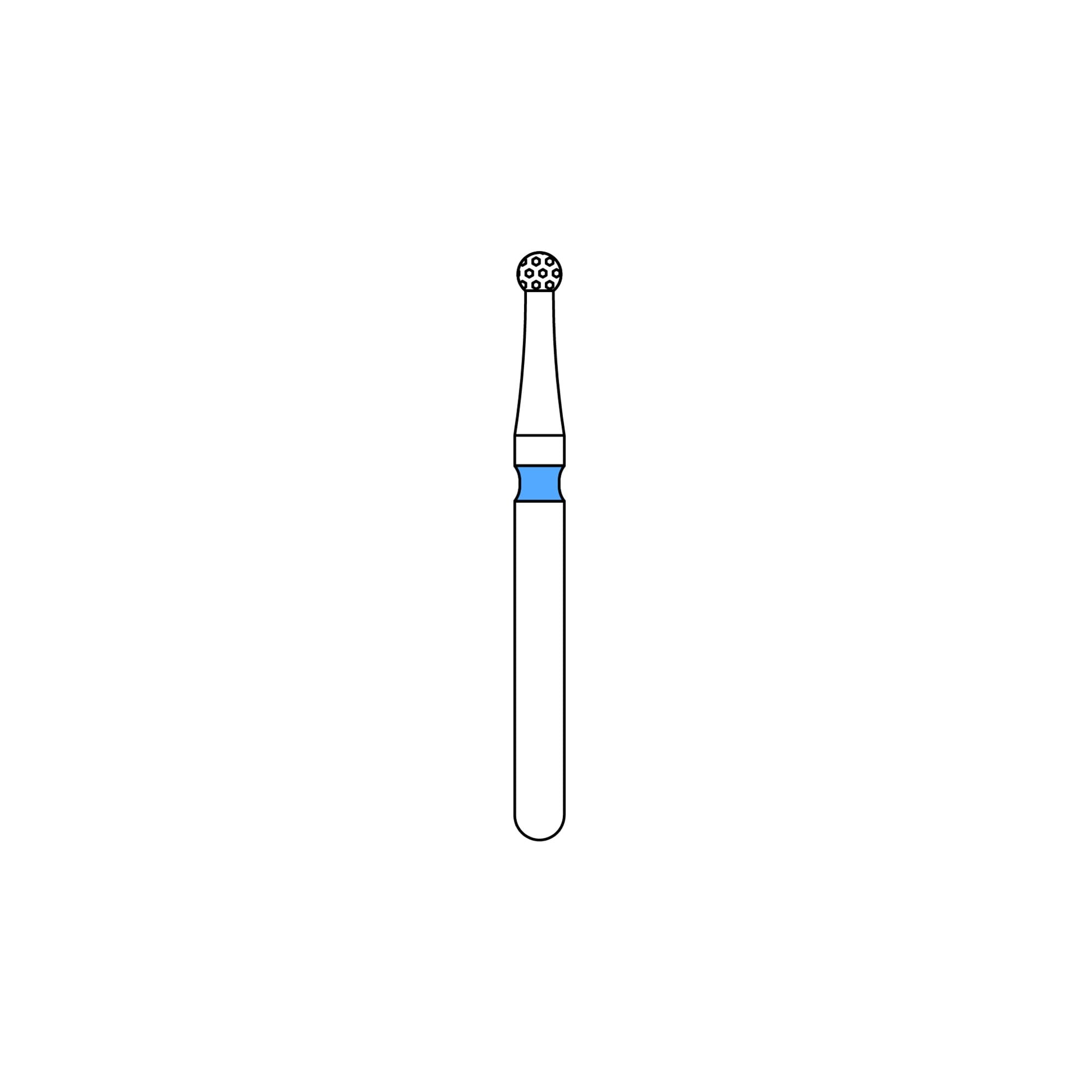 PRIVA Diamond Burs FG 801-014M, 5/Pk