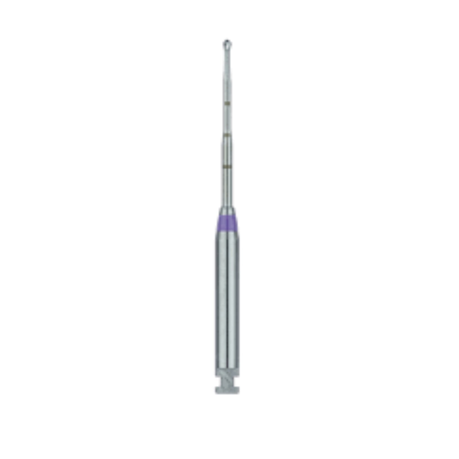 Meisinger MeiEndo Endo Access Bur, 0.08mm Round, RA X-Long (RAXL), Purple, 2/Pk, HM191A-008-RAXL