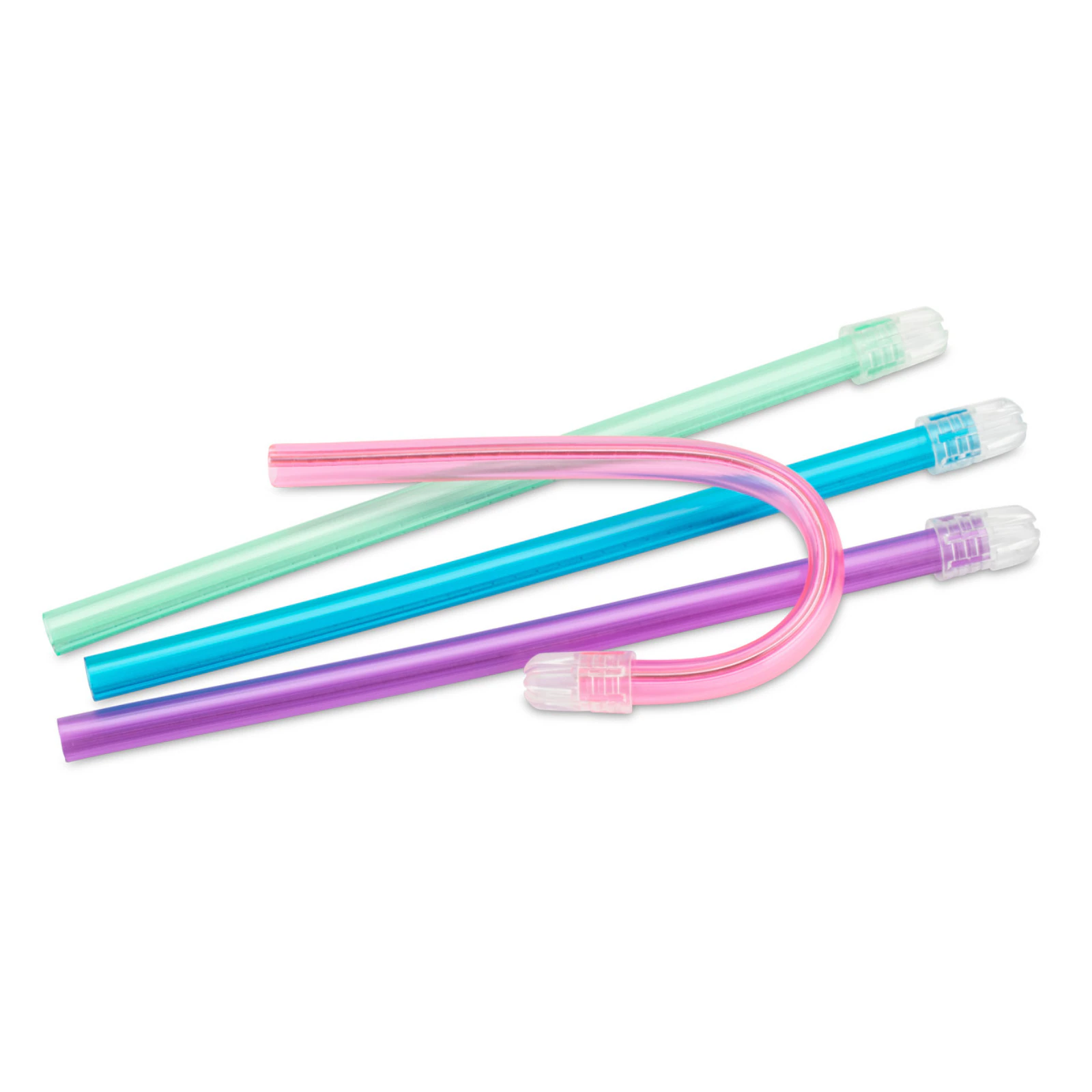 Practicon Rainbow Saliva Ejectors, Assorted Colors, 100/Bag