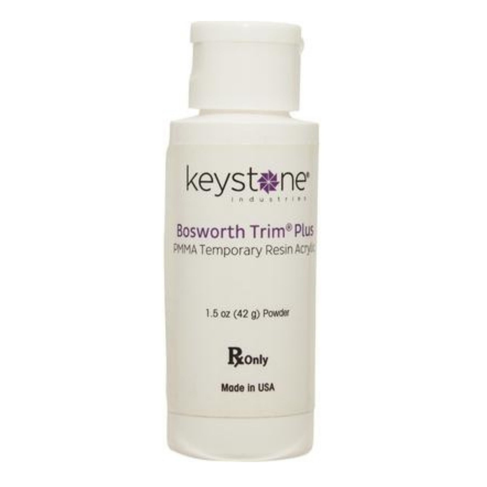 Keystone Trim Plus Self-Curing Acrylic Powder, Shade 65 Fast, 1.5 oz