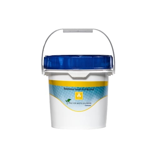 Solmetex Lead Foil Bucket, 1.25 Gallon, DOT/EPA Approved, PWS-LB-1