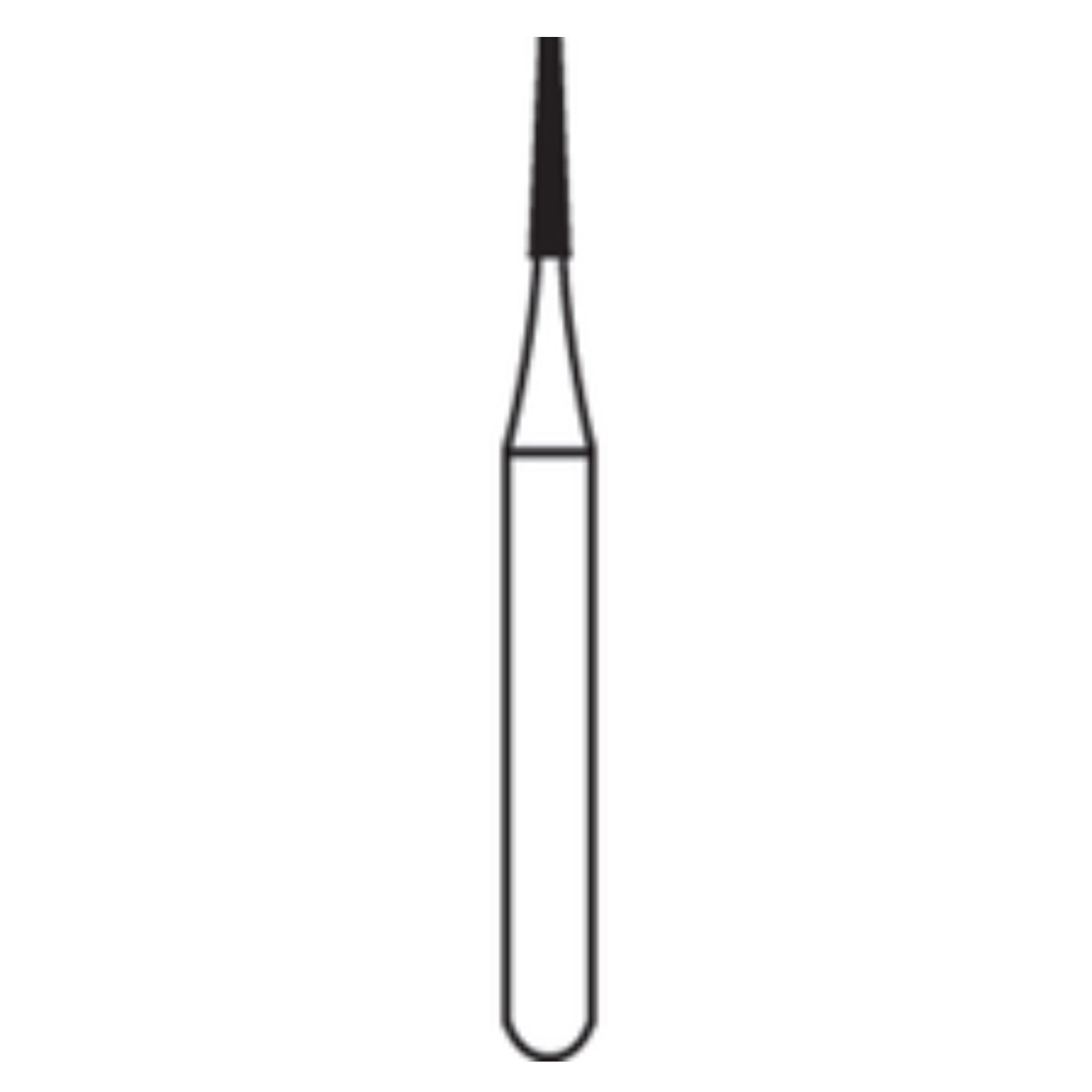 Alpen FG Carbide Bur #169L, Long Tapered Fissure, Friction Grip, 0.9 mm Diameter, 100/Bx