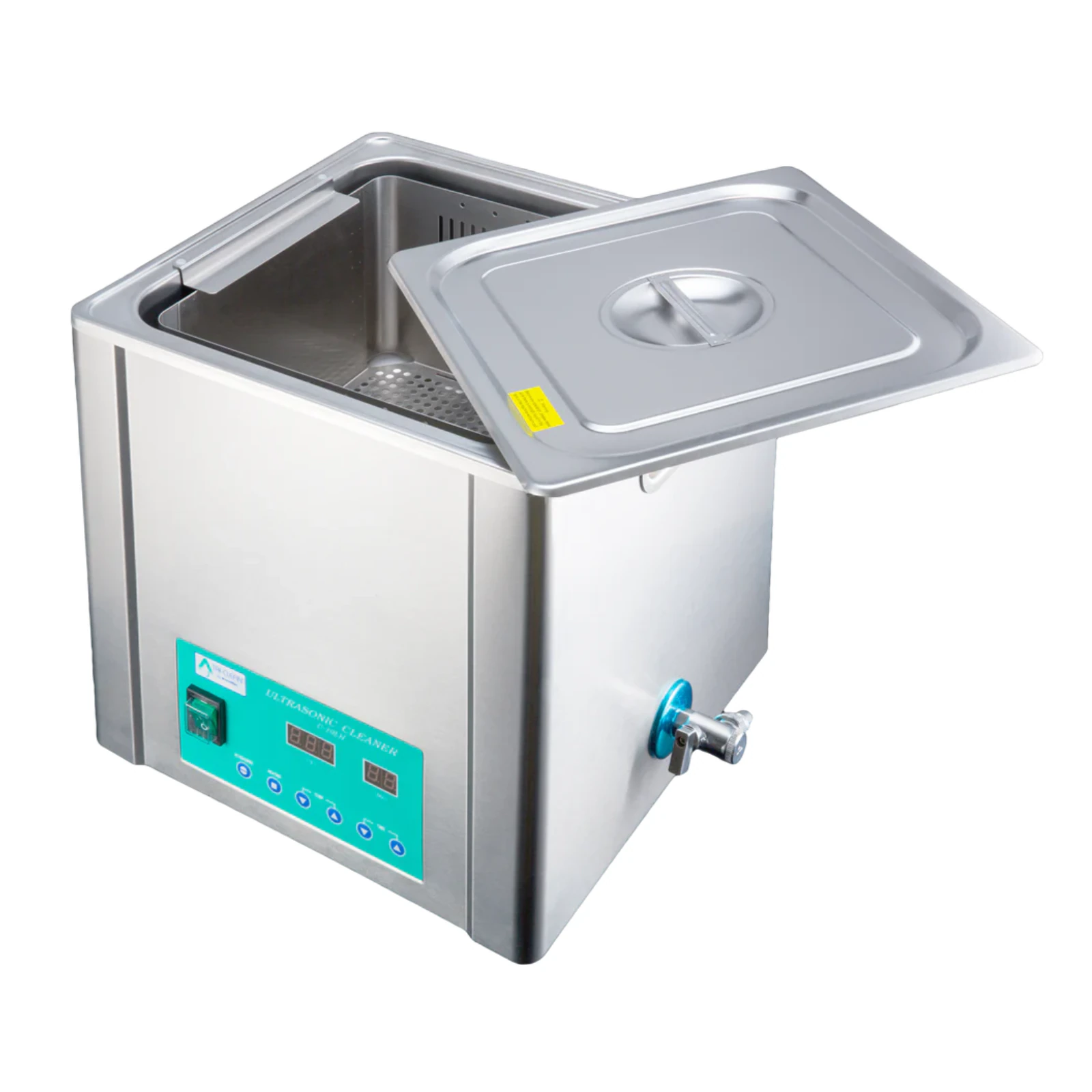 Brandmax Tri-Clean™ Ultrasonic Cleaner, 19L/4.94 Gal, Stainless Steel, with Heat, Digital Timer, and Basket