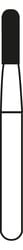 Alpen® Carbide Operative & Surgical Bur #1557, FG (Friction Grip), Round End Crosscut Straight Fissure, 1.0 mm Diameter, 10/Pkg