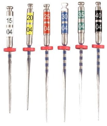 Liberator .04 Nickel-Titanium Rotary Files, Assorted #15-40, 21mm, 6/Pk