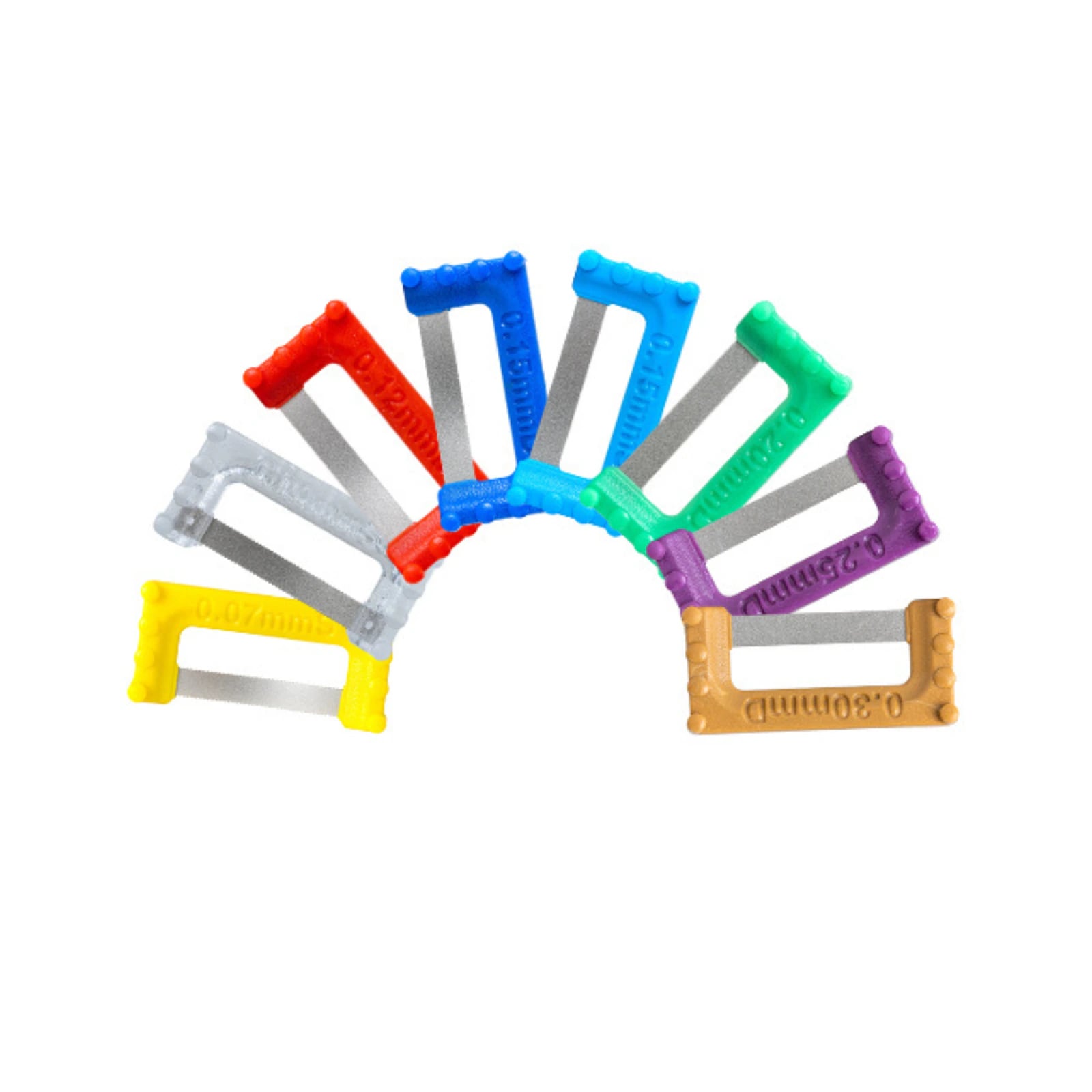 ContactEZ IPR Combined Finishing Strips, 0.07mm - 0.30mm, 8/Pk
