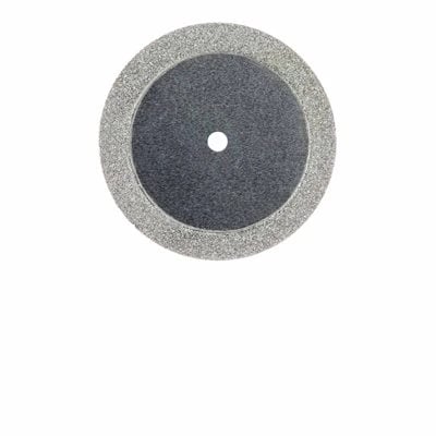Meisinger 915D Double Sided Edge Diamond Disc, Unmounted, 19mm, 0.25mm Thick, Medium Grit, 1/Pk, 915D-190-UNM