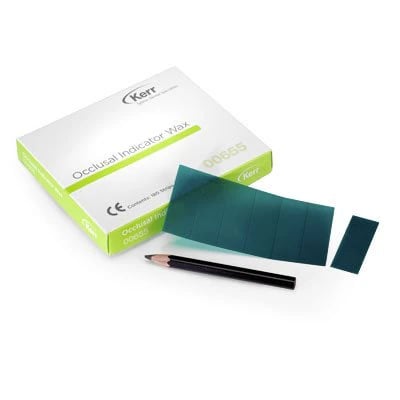 Kerr Occlusal Indicator Wax, Green, 20 Gauge, 180/Box, 00655