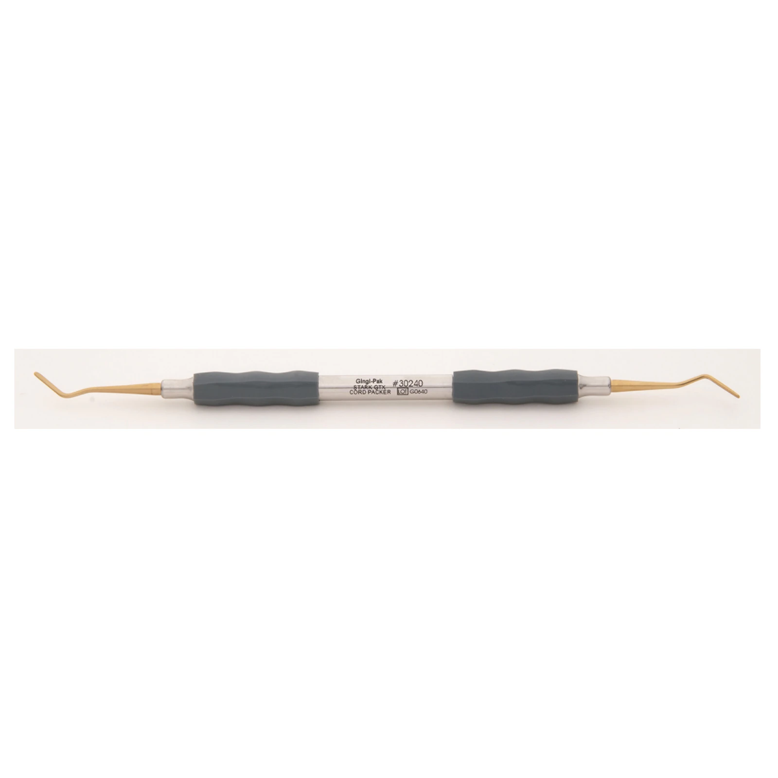 Gingi-Pak Stark Cord Placer, Posterior/Anterior, Double End, Silicone Handle, GTX Nonstick Coating, #30240
