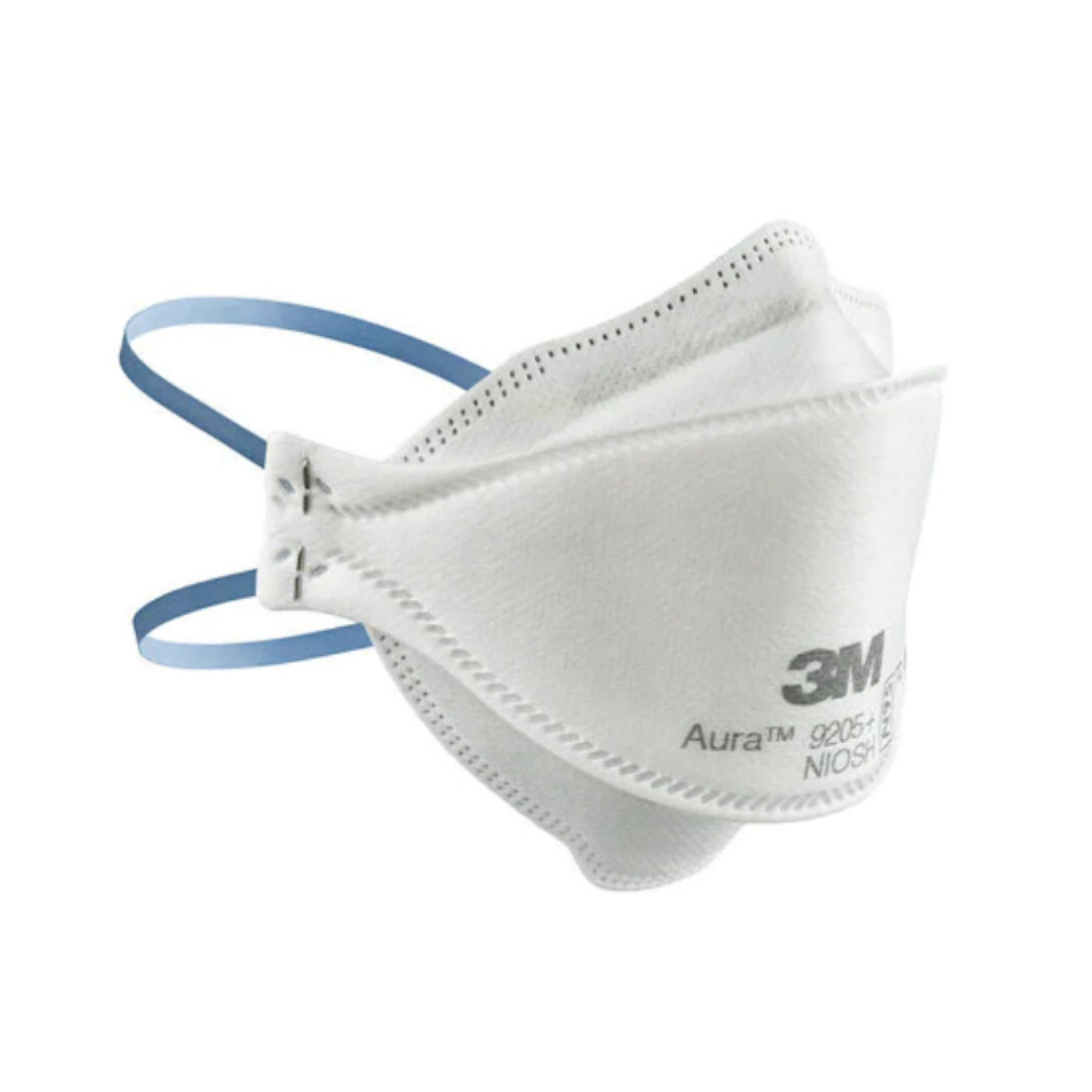 3M Aura 9205+ NIOSH N95 Particulate Respirator, Flat Fold, 20/Box