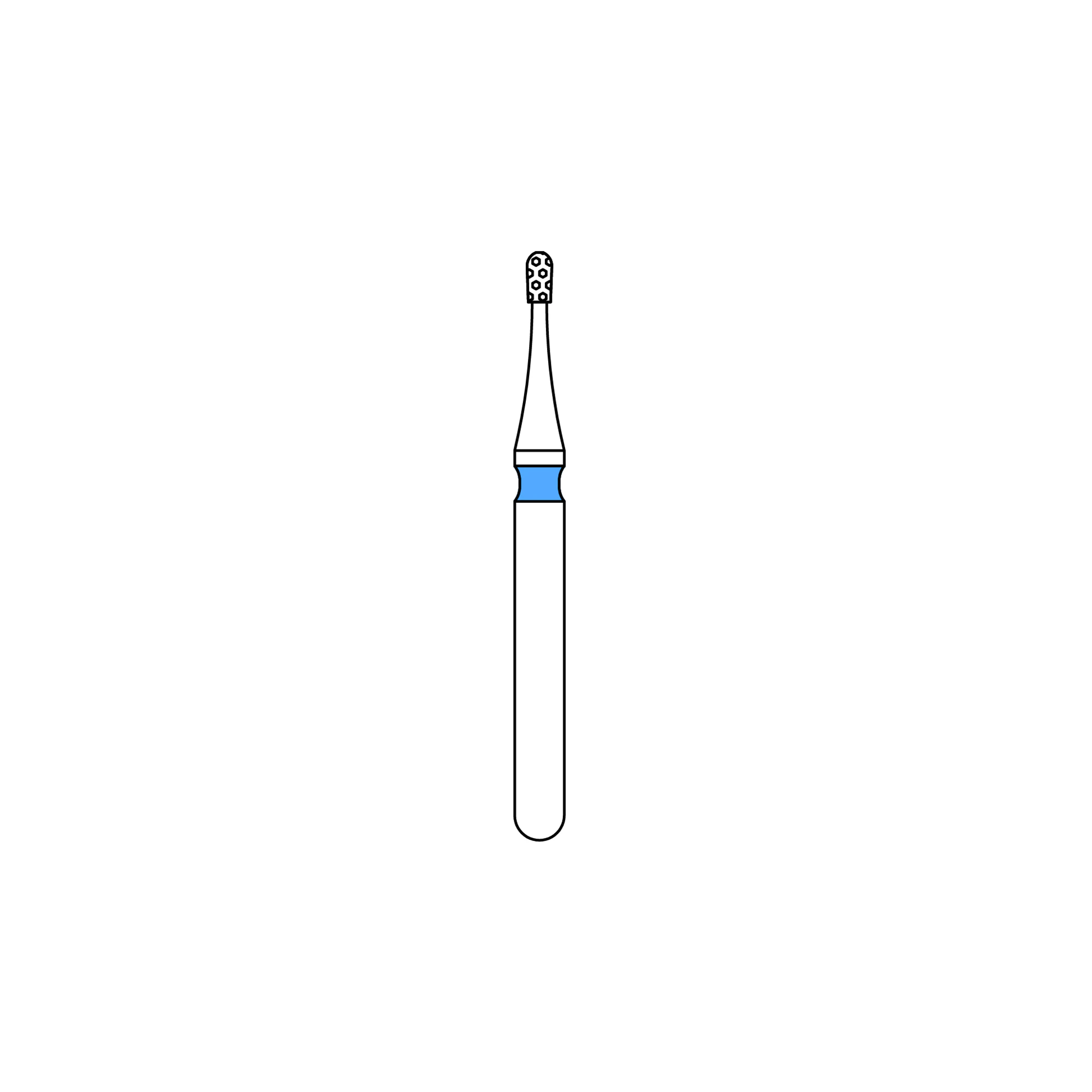 PRIVA Diamond Burs FG 330-008M, 5/Pk