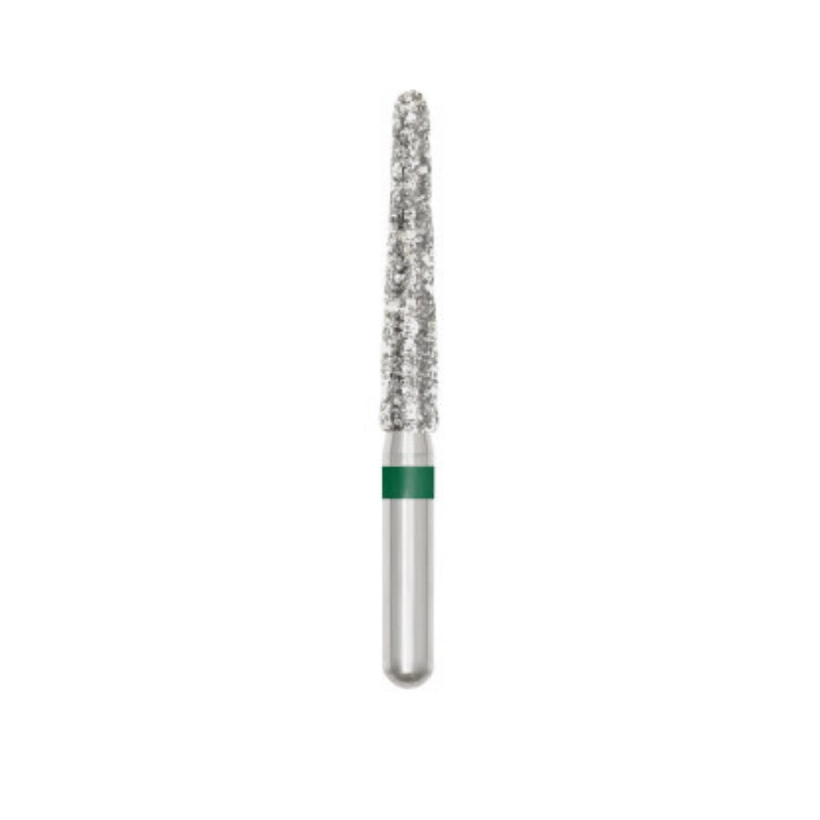 SS White Piranha Single-Use Diamond Bur, Coarse Grit, FG Shorter than Short Shank, Round End Taper, 856-024C-SS, 25/Pk