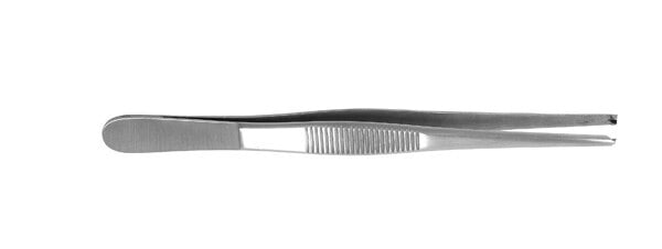 Tissue Forceps, 5 inch, 1x2 Teeth, Stainless Steel