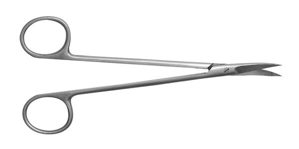 Kelly Scissor 6.25" Angled Serrated, Stainless Steel