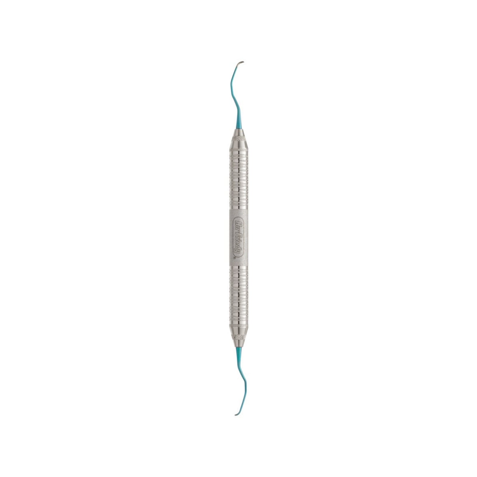 Hu-Friedy Titanium Implant Scaler Mini Five 13/14, Double End, Anodized Teal, IMPM13/14T