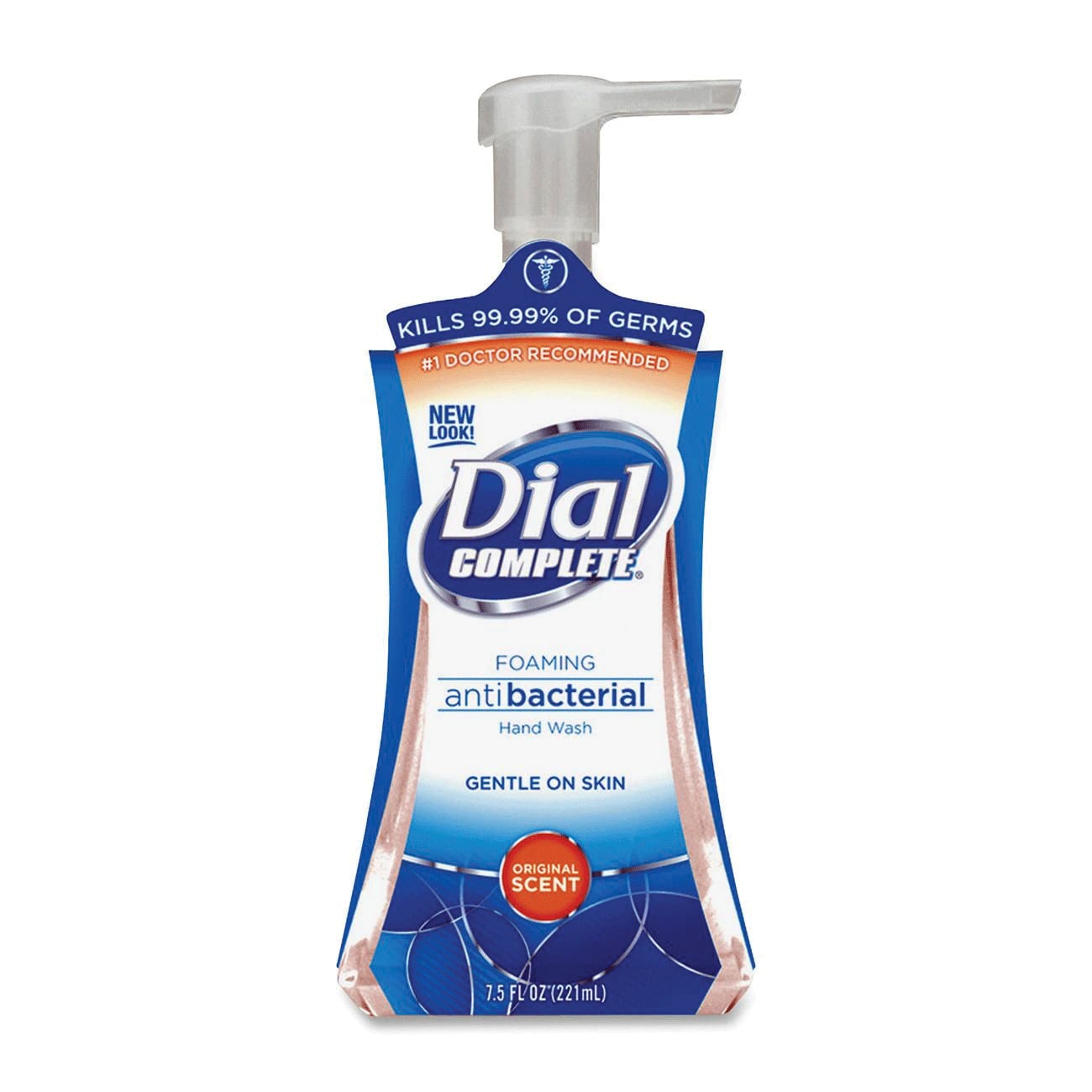 Dial Complete Foaming Hand Wash with Pump, Antibacterial, 7.5 oz Bottle, 81075