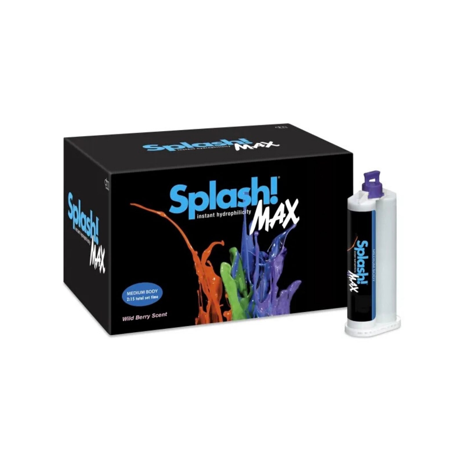Splash Max Half-Time Set VPS Impression Material, Medium Body, 50 mL Cartridges, 20/Pkg, SPD1605