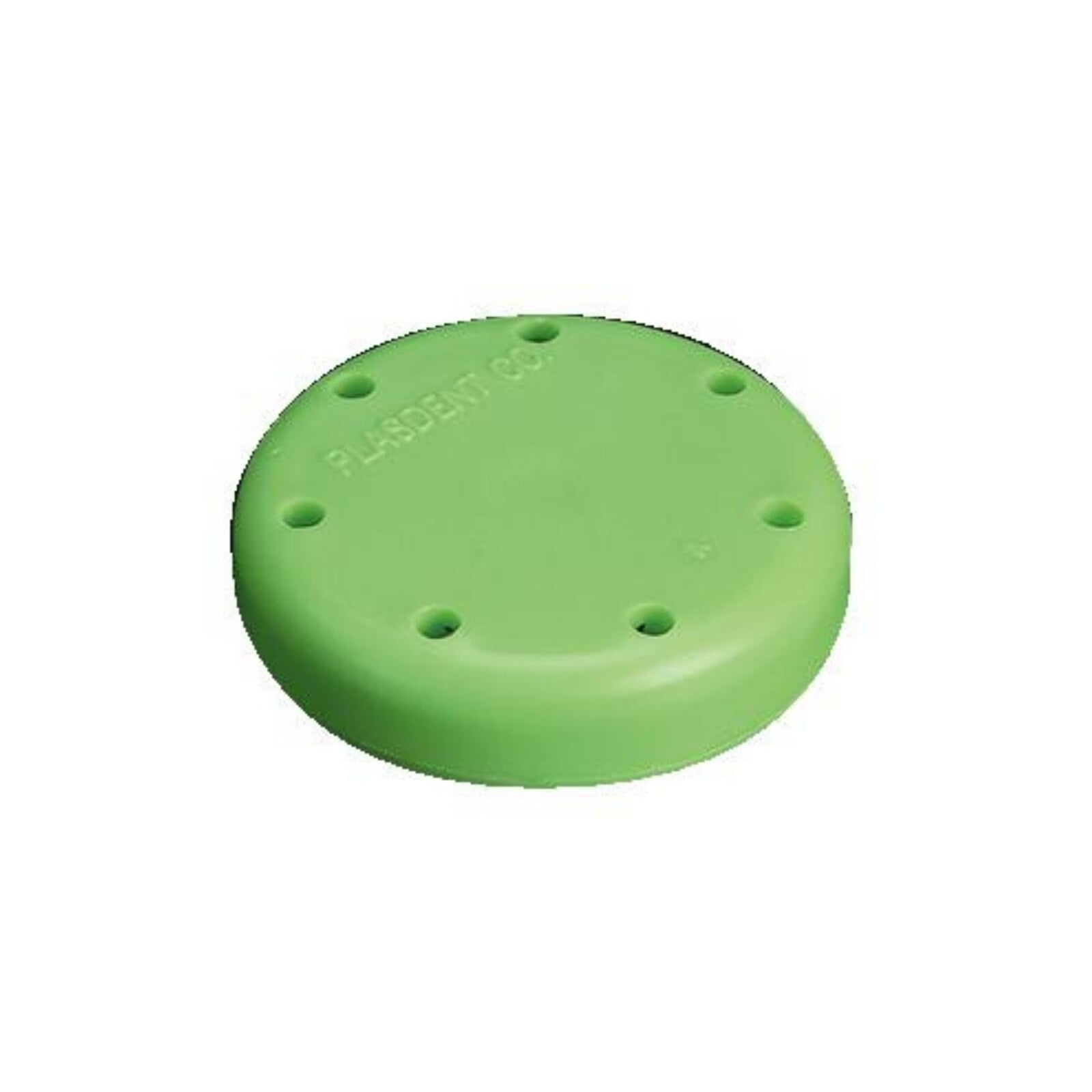 Plasdent Magnetic Bur Block, 7-Hole Small Round, Neon Green, 1-5/8" Diameter