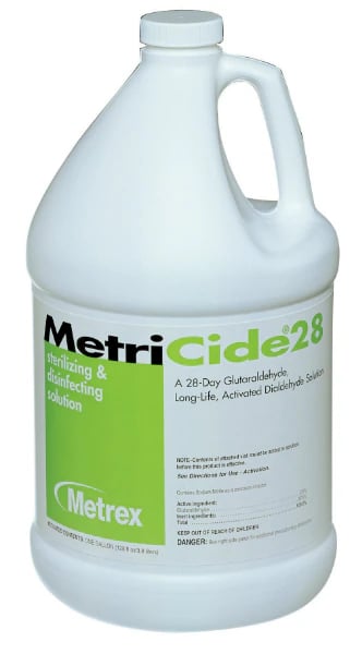 Metricide 28 2.5% Glutaraldehyde High-Level Disinfectant, 1 Gallon (4/Case)