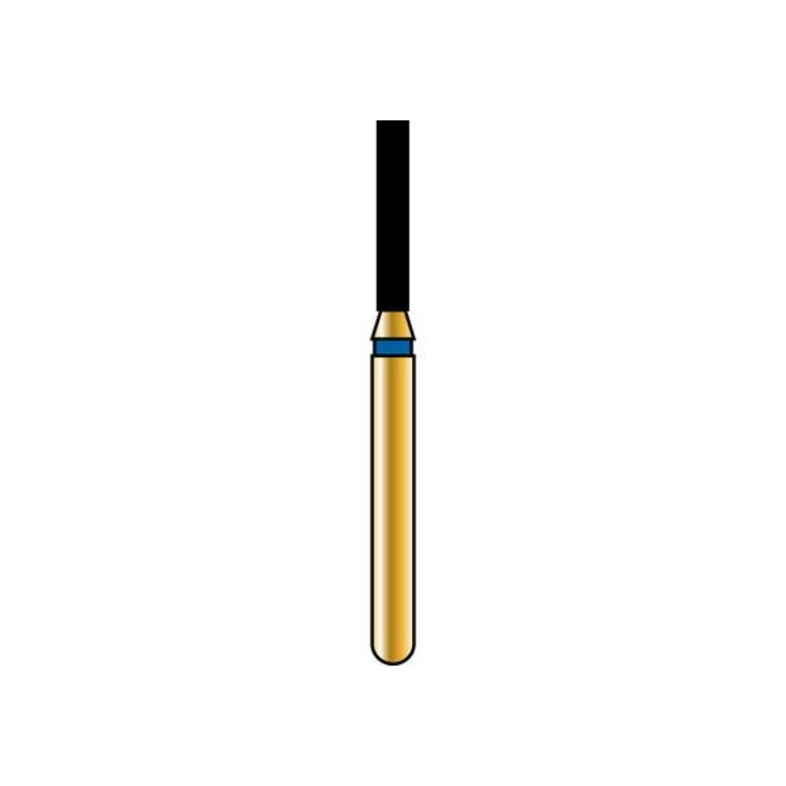 Alpen FG #837-7.012 Coarse Grit, Flat End Cylinder Diamond Bur, 5/Pk, 7mm