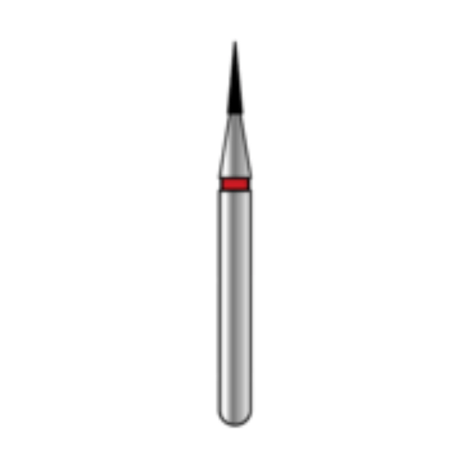 Alpen x1 Single Use Diamond Bur, FG #858-008, Extra Fine Grit, Pointed Cone, 25/Pk, X858EF008