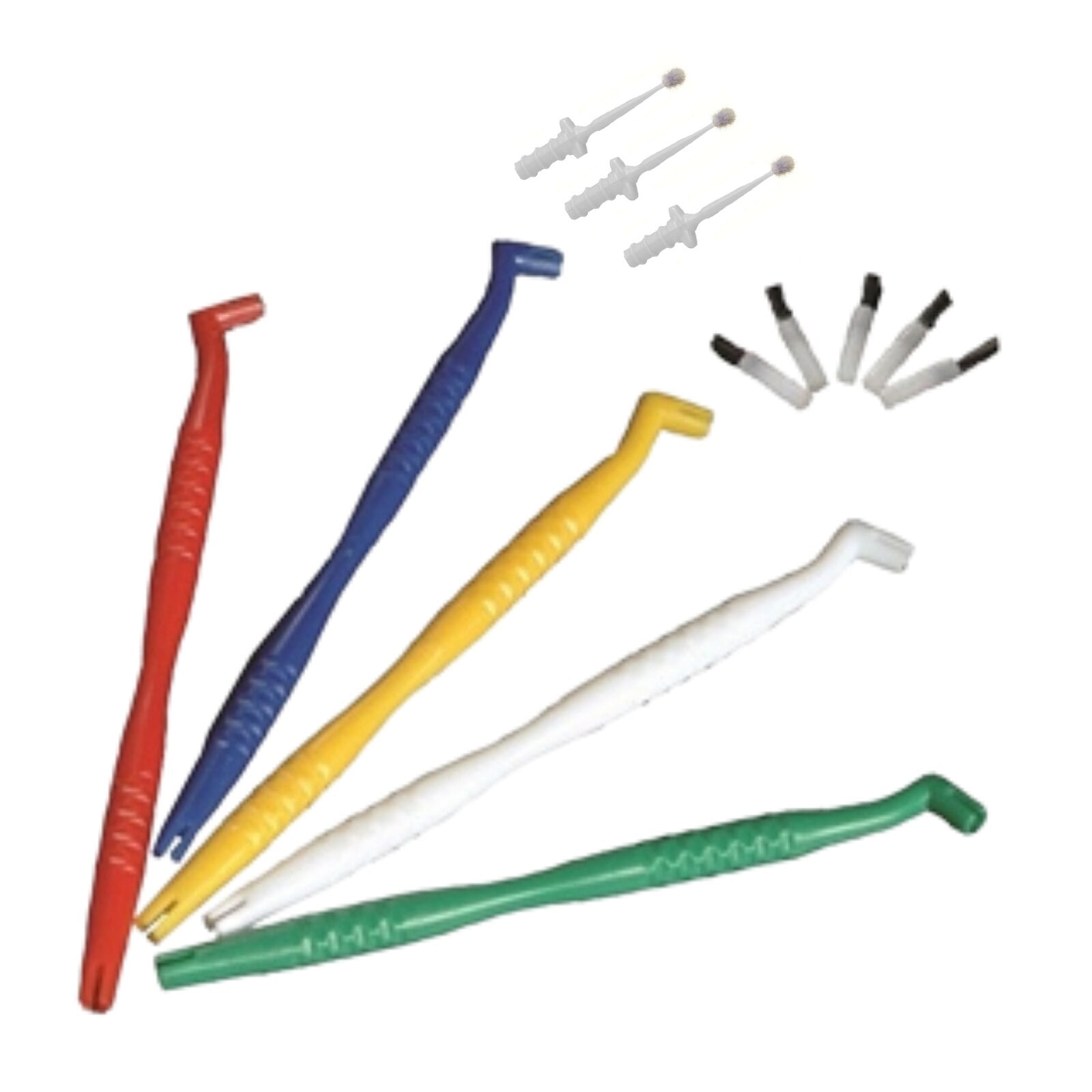 Brush & Micro Tips Mix Kit, 100/Pk (50 Brush Tips, 50 Micro Tips, 5 Handles)