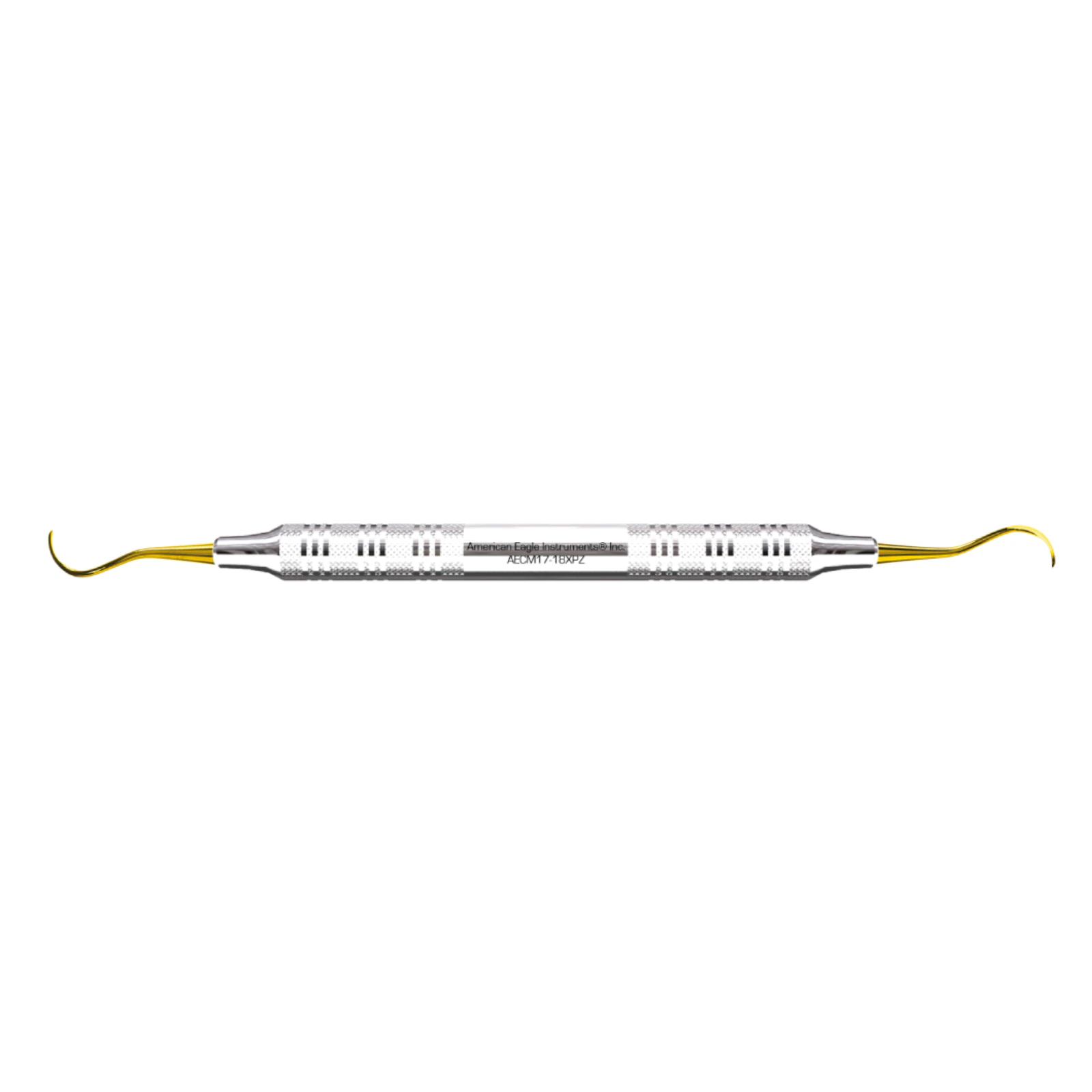 American Eagle XP Sharpen-Free® McCall 17-18 Curette, Double-Ended, 3/8" (9.5mm), Stainless Steel Handle, AECM17-18XPZ